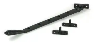 52076 From the Anvil Matt Black 12" Reeded Casement Stay