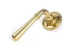 47193 From the Anvil Polished Brass Newbury Lever on Rose Set