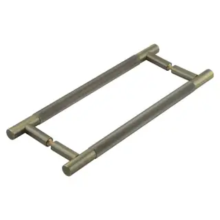 JV1803ABB2B Frelan Hardware Jedo 'Venice' Linear 300mm x 19mm Pull Handles - Antique Brass (Back to Back Pair)