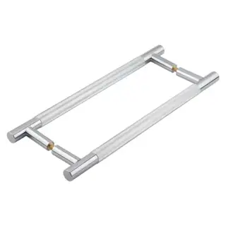 JV1803PCB2B Frelan Hardware Jedo 'Venice' Linear 300mm x 19mm Pull Handles - Polished Chrome (Back to Back Pair)