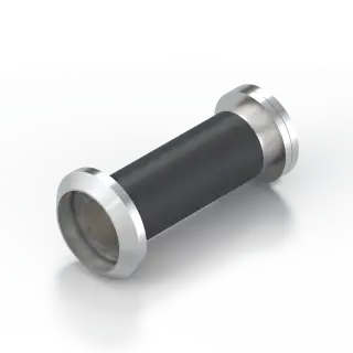 RH.DV.SNP - Rutland FRONTIER Collection Fire Rated Door Viewer Wide Angle c/w Intumescent Kit - Satin Nickel Plated