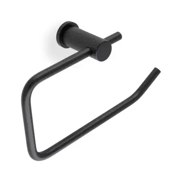 Click Here To Enlarge This Photo Of AW450BL - Alexander & Wilks Brunel Diamond Knurled Toilet Roll Holder - Black
