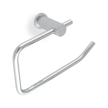 Click Here To Enlarge This Photo Of AW450PC - Alexander & Wilks Brunel Diamond Knurled Toilet Roll Holder - Polished Chrome