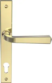 CB702005 - Mila Heritage Multipoint Door Handle 92mm c/c (211mm screw centres) - Polished Gold