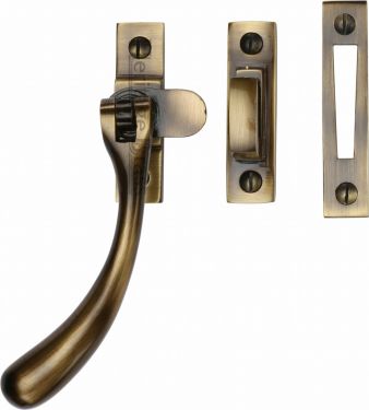 Click Here To Enlarge This Photo Of V1008 MP/HP-AT Heritage Brass Casement Window Fastener Ball Design Antique Brass Finish