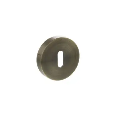 Click Here To Enlarge This Photo Of Atlantic - SPROESCKAB Senza Pari Key Escutcheons on Round Rose - Antique Brass
