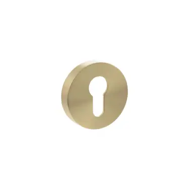 Click Here To Enlarge This Photo Of Atlantic - SPROESCESB Senza Pari Euro Escutcheons on Round Rose - Satin Brass