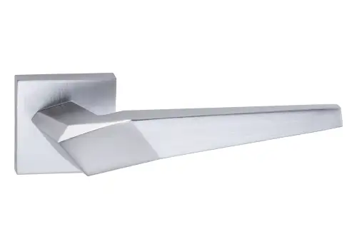 Click Here To Enlarge This Photo Of Atlantic - O8015ESC Oro & Oro 'Skywalker' Lever Door Handle on Square Rose - Satin Chrome