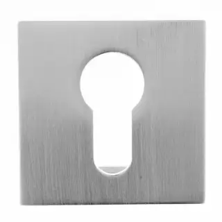 Atlantic - O15EESC Oro & Oro Euro Escutcheons on Square Rose - Satin Chrome
