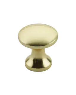 TDFK24-PG - Zoo Hardware Round Cabinet knob 24mm Dia. Polished Gold Finish
