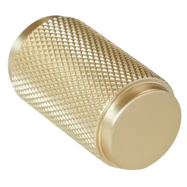 Click Here To Enlarge This Photo Of Eclipse 95614 18mm Knurled Cupboard Knob - Satin Brass