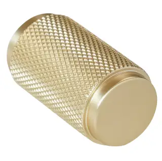 Eclipse 95614 18mm Knurled Cupboard Knob - Satin Brass