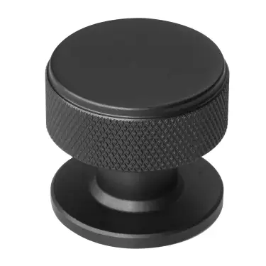 Click Here To Enlarge This Photo Of Eclipse 95602 34mm Knurled Cupboard Knob - Matt Black