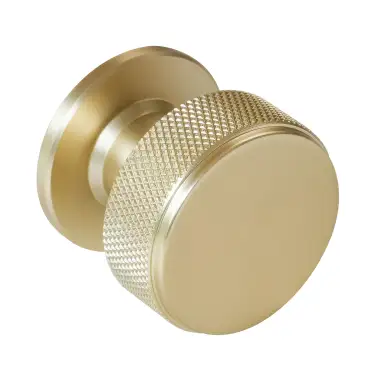 Click Here To Enlarge This Photo Of Eclipse 95604 34mm Knurled Cupboard Knob - Satin Brass