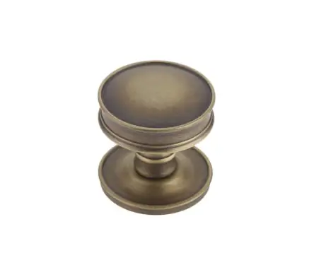 Click Here To Enlarge This Photo Of BUR110AB Frelan Hardware Burlington Berkeley 40mm Cupboard Knob Antique Brass