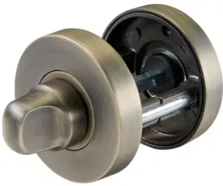 JTA5506 Jigtech Matt Antique Brass Round Bathroom Turn & Release Set