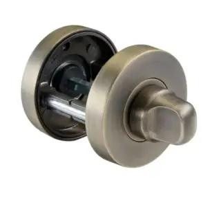 JTA5506 Jigtech Matt Antique Brass Round Bathroom Turn & Release Set
