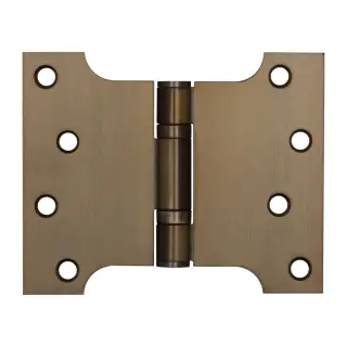 J9459AB Frelan Hardware Jedo Parliament Ball Bearing Hinges 102mm x 127mm x 3mm Antique Brass (G201 Stainless Steel)