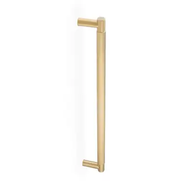 Click Here To Enlarge This Photo Of AW500-450-SBPVD - Alexander & Wilks Spitfire Diamond Knurled Bolt Through Pull Handle 450mm c/c - Satin Brass PVD