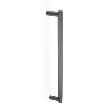 Click Here To Enlarge This Photo Of AW502-450-DBZPVD - Alexander & Wilks Spitfire Reeded Bolt Through Pull Handle 450mm c/c - Dark Bronze PVD