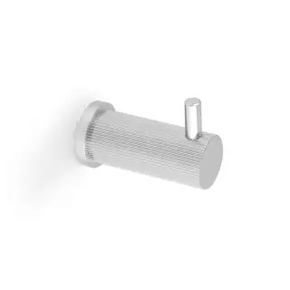 AW776PC - Alexander & Wilks Brunel Reeded Coat Hook - Polished Chrome