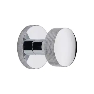 HLS8805-PC Heritage Brass Knightsbridge Knurled Knob on Knurled Concealed base Polished Chrome finish
