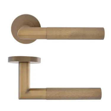 Click Here To Enlarge This Photo Of Eclipse 34344 Revolve Ultimate Solid Stainless Lever On Rose - Matt Antique Brass