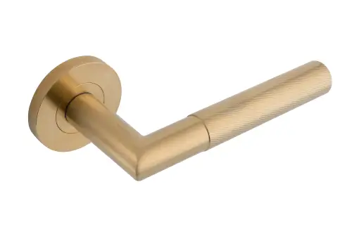 Click Here To Enlarge This Photo Of Eclipse 34345 Revolve Ultimate Solid Stainless Lever On Rose - Satin Brass
