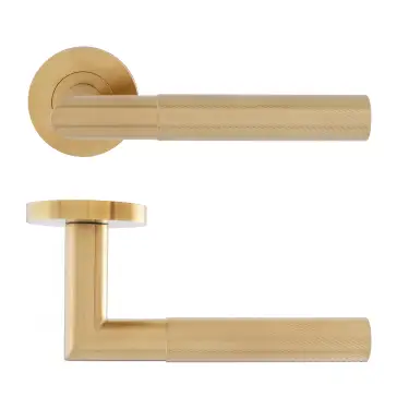 Click Here To Enlarge This Photo Of Eclipse 34345 Revolve Ultimate Solid Stainless Lever On Rose - Satin Brass