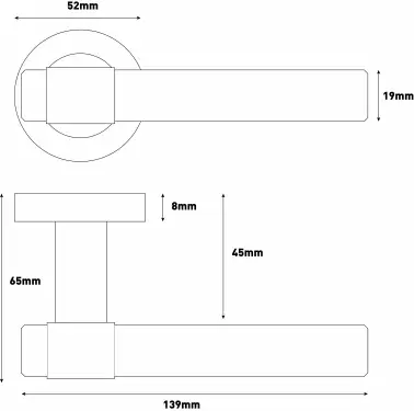 Click Here To Enlarge This Photo Of Eclipse 34351 Collared Ultimate Solid Stainless Lever On Rose - Satin Stainless Steel