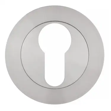 Click Here To Enlarge This Photo Of Eclipse 34381 Ultimate 304 Stainless Euro Profile Escutcheon - Satin Stainless Steel