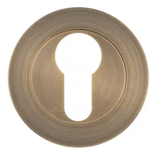 Eclipse 34384 Ultimate 304 Stainless Euro Profile Escutcheon - Matt Antique Brass