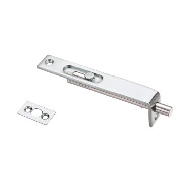 Click Here To Enlarge This Photo Of FB01CP - Zoo Hardware Fulton & Bray Sunk Slide Flush Bolt 17 x 100mm Polished Chrome