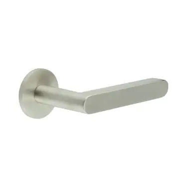 Click Here To Enlarge This Photo Of CR-101A2SSS Frelan Hardware CRES Unsprung (Round Rose) Door Handle Satin Stainless Steel (SS316)