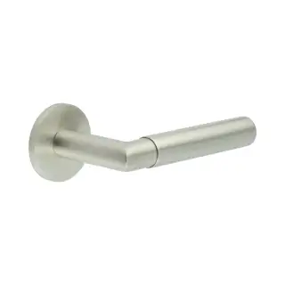 CR-102A1SSS Frelan Hardware CRES Sprung (Round Rose) Door Handle Satin Stainless Steel (SS316)