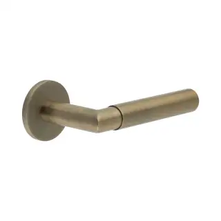 CR-102A3AB Frelan Hardware CRES Fixed Dead (Round Rose) Door Handle Antique Brass (SS316)