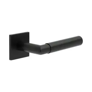 CR-102B2MB Frelan Hardware CRES Unsprung (Square Rose) Door Handle Black (SS316)