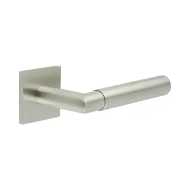 Click Here To Enlarge This Photo Of CR-102B2SSS Frelan Hardware CRES Unsprung (Square Rose) Door Handle Satin Stainless Steel (SS316)