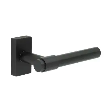 Click Here To Enlarge This Photo Of CR-103D4MB Frelan Hardware CRES Multi Point Rectangular Rose Door Handle Black (SS316)