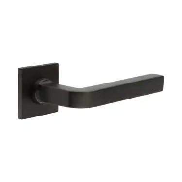 Click Here To Enlarge This Photo Of CR-104B1DB Frelan Hardware CRES Sprung (Square Rose) Door Handle Dark Bronze (SS316)