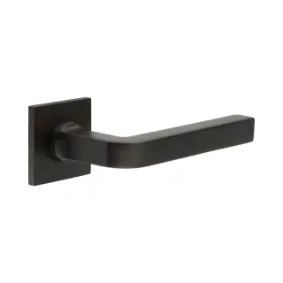 CR-104B1DB Frelan Hardware CRES Sprung (Square Rose) Door Handle Dark Bronze (SS316)