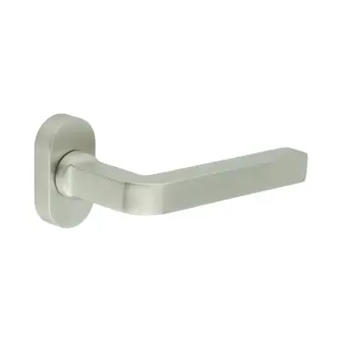 Click Here To Enlarge This Photo Of CR-104C4SSS Frelan Hardware CRES Multi Point Oval Rose Door Handle Satin Stainless Steel (SS316)