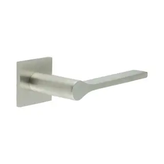 CR-105B1SSS Frelan Hardware CRES Sprung (Square Rose) Door Handle Satin Stainless Steel (SS316)