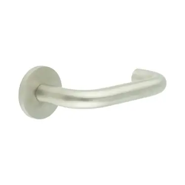 Click Here To Enlarge This Photo Of CR-106A1SSS Frelan Hardware CRES Sprung (Round Rose) Door Handle Satin Stainless Steel (SS316)