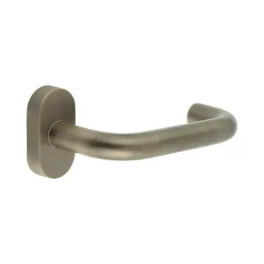 Click Here To Enlarge This Photo Of CR-106C4AB Frelan Hardware CRES Multi Point Oval Rose Door Handle Antique Brass (SS316)