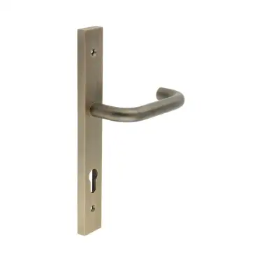 Click Here To Enlarge This Photo Of CR-106G4AB Frelan Hardware CRES 92mm Multi Point Backplate Door Handle (215mm c/c) Antique Brass (SS316)