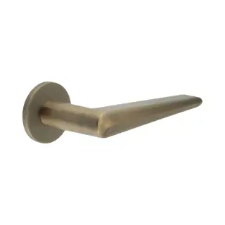 CR-107A3AB Frelan Hardware CRES Fixed Dead (Round Rose) Door Handle Antique Brass (SS316)