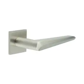 CR-107B3SSS Frelan Hardware CRES Fixed Dead (Square Rose) Door Handle Satin Stainless Steel (SS316)