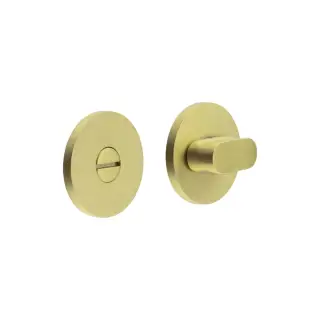 CR-801A7SB Frelan Hardware CRES Thumb Turn & Release (Round Rose) Satin Brass (SS316)