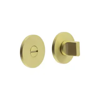 CR-802A7SB Frelan Hardware CRES Thumb Turn & Release (Round Rose) Satin Brass (SS316)